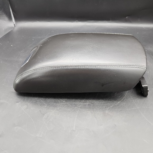 2004-09 JAGUAR XJ8 XJR SLIDING ARMREST LID BLACK OEM CENTER CONSOLE VANDEN PLAS - Picture 6 of 7